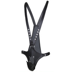 Generique Singlet Open Rompers Simili Noir